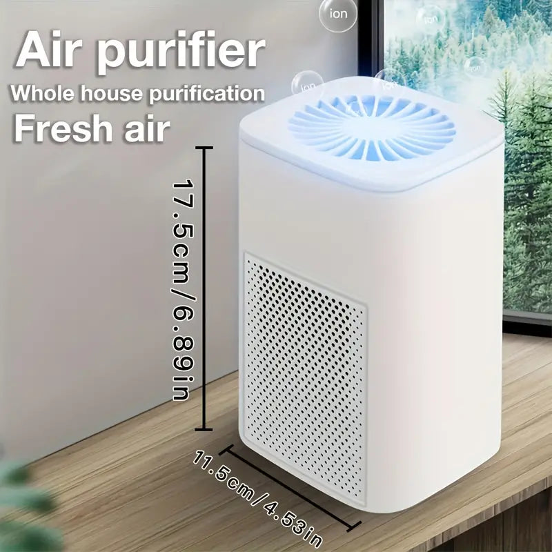 2024 New Air Purifier Home Office Desktop Mini Air Anion Purifier To Remove Formaldehyde Sleep At Ease