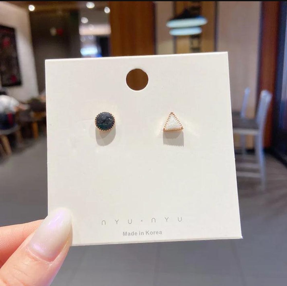 Asymmetrical Geometric Stud Earrings