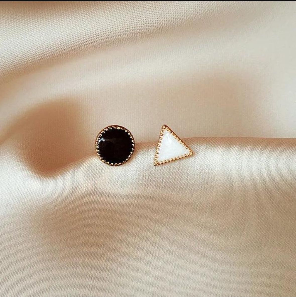 Asymmetrical Geometric Stud Earrings